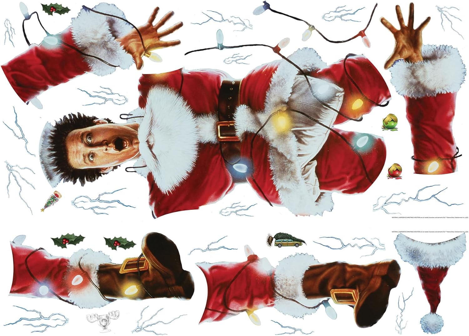 RoomMates National Lampoon's Christmas Vacation Wall Decal - Festive Red Design for Holiday Cheer