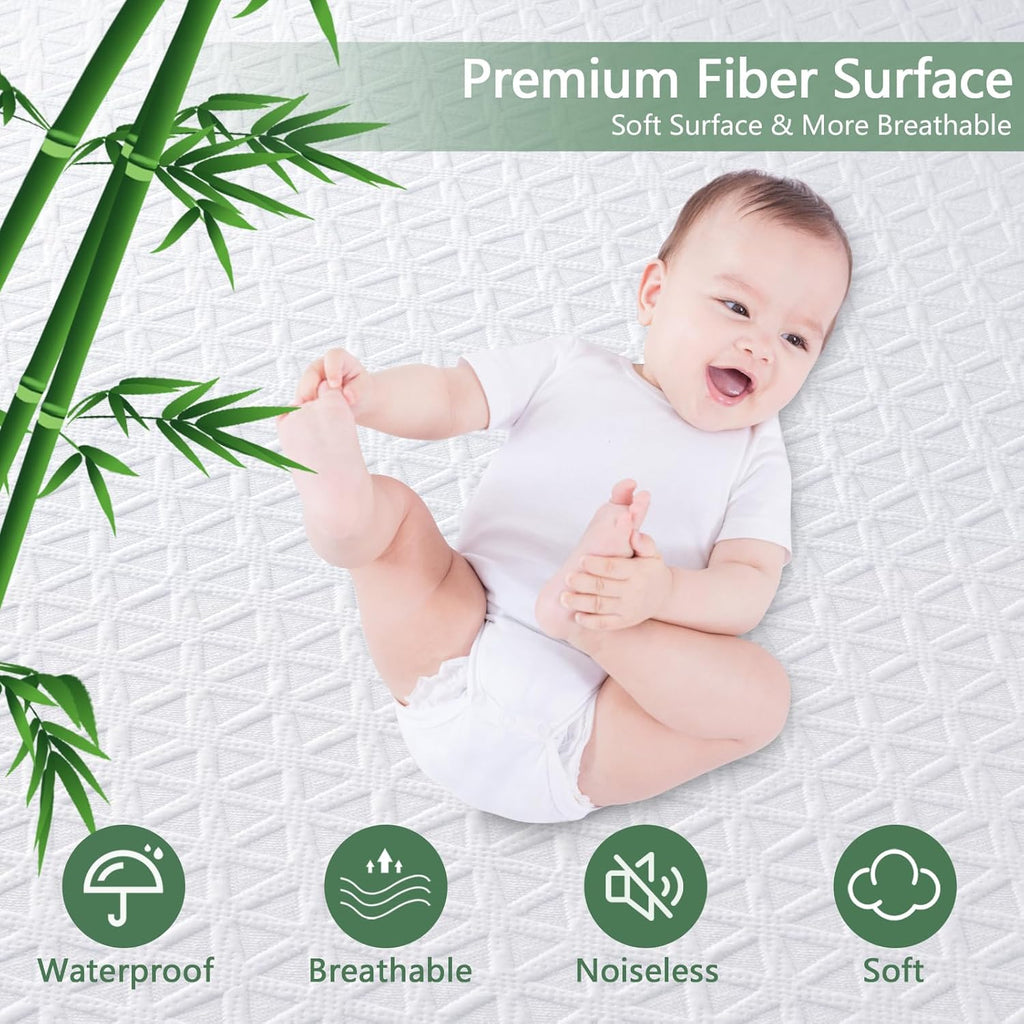 Premium Waterproof Mattress Protector | Twin XL Size, Breathable 3D Air Fabric, Soft & Noiseless
