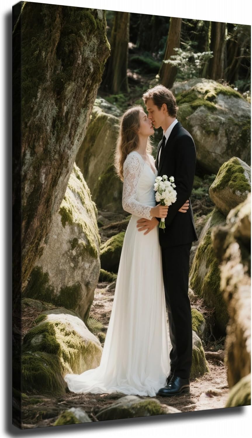 Skiennix Personalized Canvas Prints - Custom Photo to Canvas for Home Decor | Framed 8" x 10" Keepsake