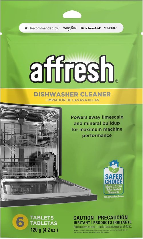 Affresh Dishwasher Cleaner - Eliminate Odors & Grime | 6 Tablets for 6-Month Supply