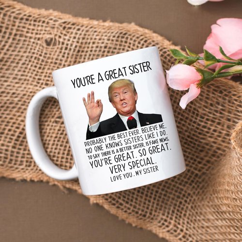 Aurahouse You're A Great Sister Mug, Funny Sister Gifts from Sister Brother, Sister Birthday Gifts, Christmas Gifts, Mothers Day Gifts for Sister-in-law, Soul Sister 11 Oz Cup