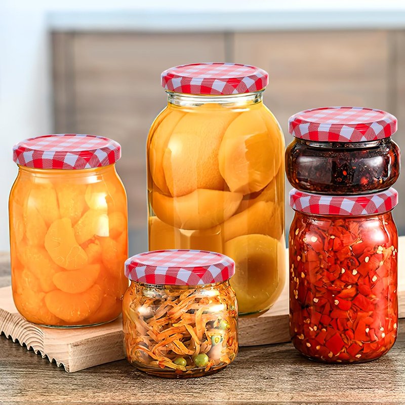 PRETYZOOM 40pcs Mason Jar Lids 2.4" Screw Canning Lids Regular Open Mouth Metal Caps for Canning Jars Jam Jelly Bottles Food Storage