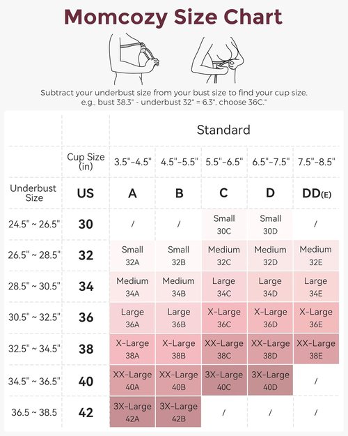 Momcozy Nursing Bra - YN21 Seamless Ultra Comfort Maternity Bra for Breastfeeding | Natural Shape, Sleep Bralette