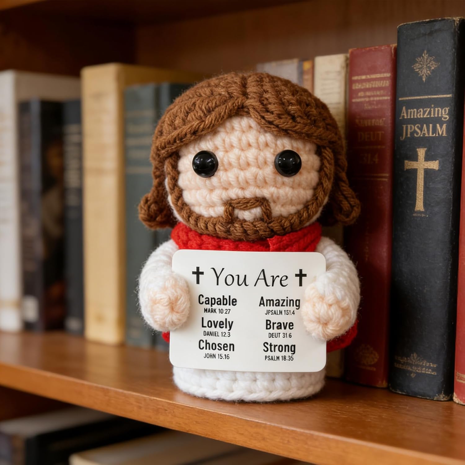 Regine Switzerland | Handmade Jesus Christian Gifts for Mom - Positive Crochet Baptism Keepsake