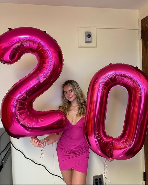 Hot Pink Number Balloon - 40 Inch 0 Balloon for Birthday Decorations | Perfect for Women’s Parties