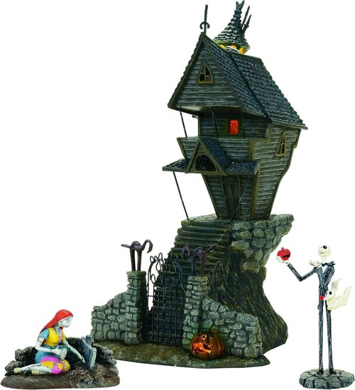Department 56 - Jack Skellington's House Decor | Spooky Halloween Collectible Figurine