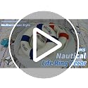 2-Piece Decorative Life Ring Wall Decor, Nautical Mediterranean Style