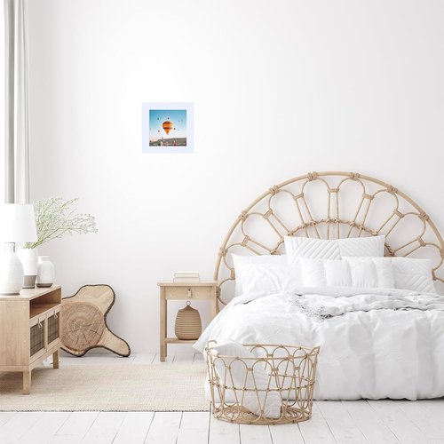 JCJMY 4x4 Picture Frame - White Wall Hanging & Tabletop Display | Shatter-Resistant Plexiglass