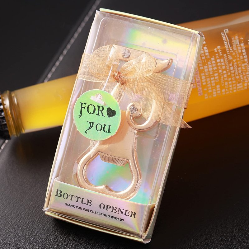 Yuokwer 36 PCS Bottle Opener Gold 75th Birthday Party Favor 75 Anniversary Favors for Guests,Number 75th Birthday Party Decorations Beer Bottle Openers for Party Gift Souvenir Supplies (Gold 75th, 36)