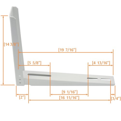 JEACENT Wall Mounting Bracket for Ductless Mini Split Air Conditioner Condensing Unit 15,000-24,000BTU Condensers