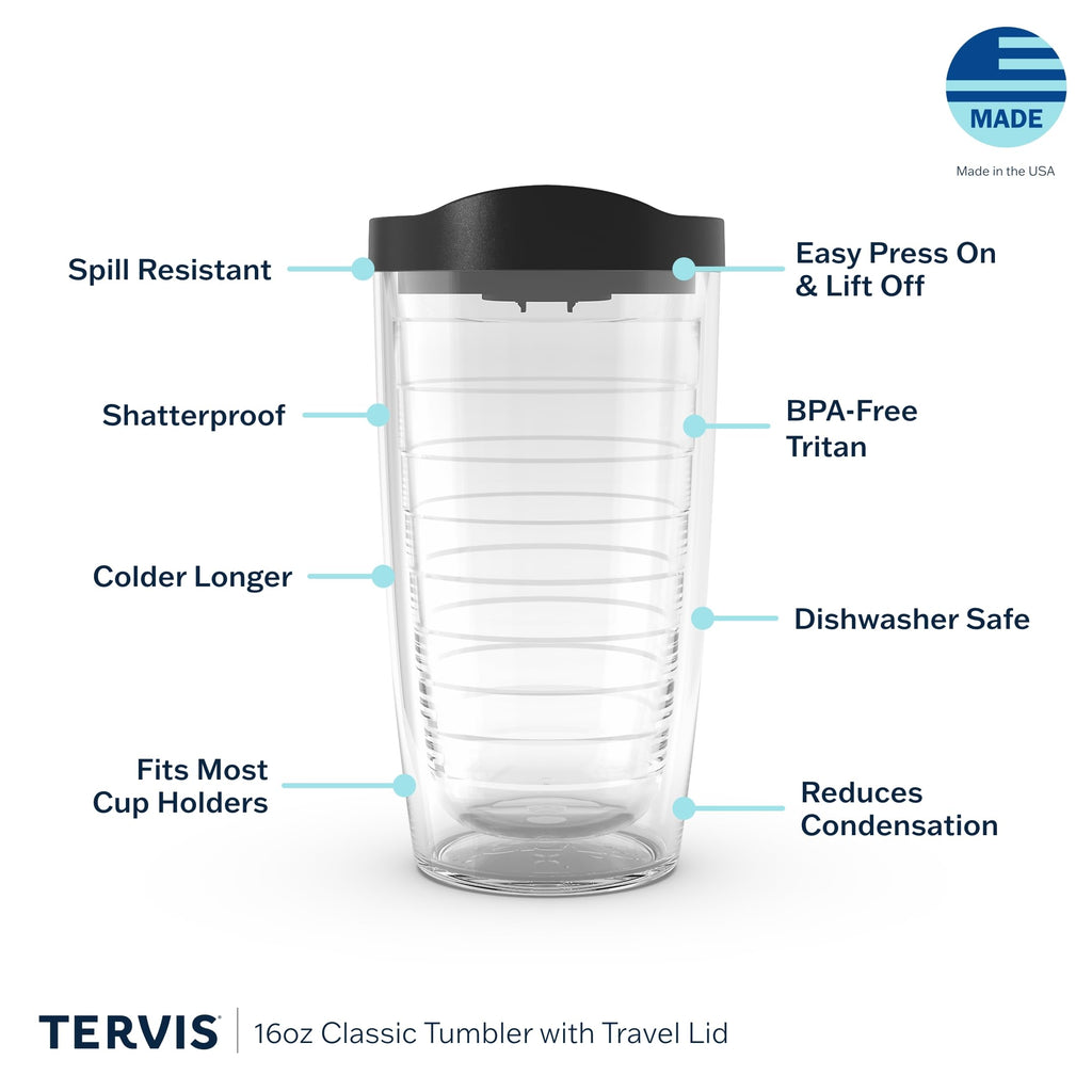 Tervis Peanuts - Christmas Holiday Be Merry Made in USA Double Walled Insulated Tumbler Travel Cup Keeps Drinks Cold & Hot, 16oz, Classic