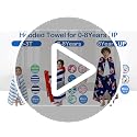 Pink Stripe Hooded Toddler Towel - 100% Cotton Bath & Beach Towel (40x25)