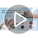 Ergonomic Cervical Neck Pillow with Cooling Memory Foam - Adjustable Height Support for All Sleep Positions