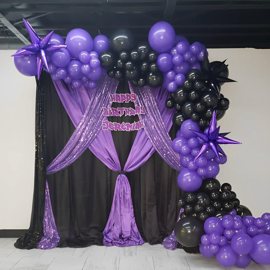 Voircoloria 105pcs Purple Balloons - 12-Inch Latex Party Balloons for Birthdays & Celebrations