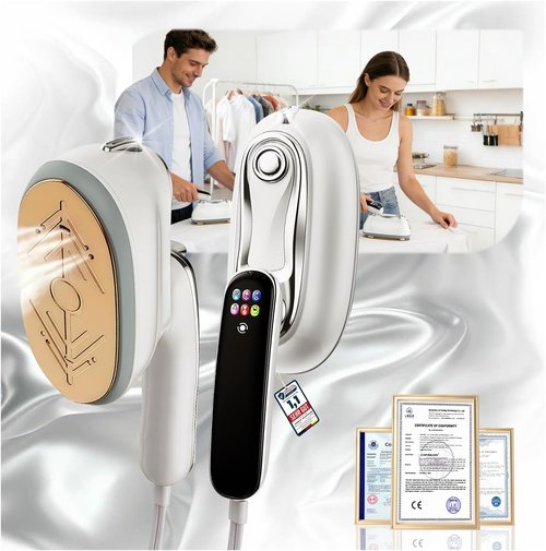 **Travel Steamer for Clothes by [Brand Name] - 1300W Power, 160mL Tank, 10s Heat-Up, 6 Modes | Ideal for Home & Travel**