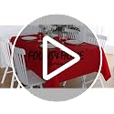 FOLINS&HOME Red Rectangle Tablecloth 90 x 132 Inch Waterproof Heavyweight Polyester