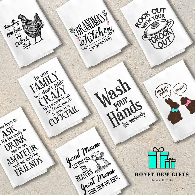 Honey Dew Gifts Funny Towels, All You Need is Love and a Bichon Frise Kitchen Towel, Dish Towel, Multi-Purpose Cotton Flour Sack Towel, 27 inch by 27 inch, 10416