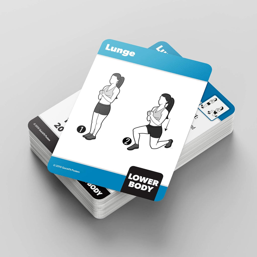 Skiennix Fitness Workout Cards - 2 Pack of Bodyweight & Dumbbell Exercises - 100+ Workouts