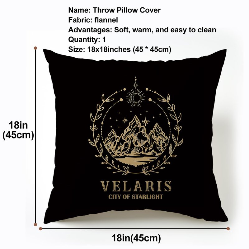 OUZ Fourth Wing Merch, Basgiath War College Pillow Cover, Inspired Gift for Dragon 2 Sided Pillowcase, Birthday Graduation Gift Pillow Case Decor, Home Decor18x18Inch (Black-02)