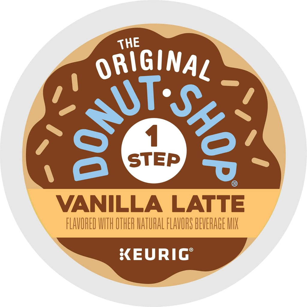 Original Donut Shop Vanilla Latte K-Cup Pods - Flavored Coffee, 20 Count for Keurig