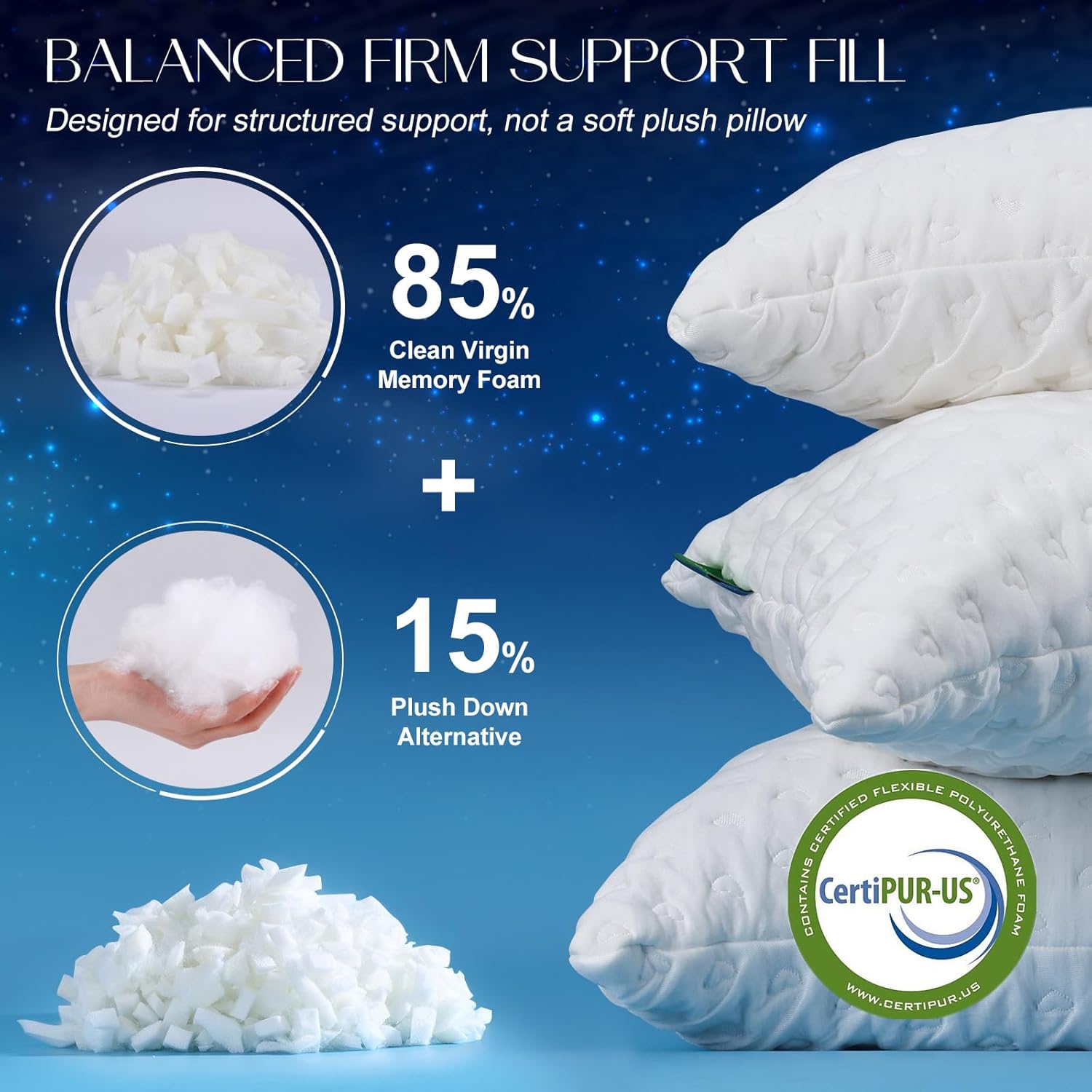 Skiennix Side Sleeper Pillow - Ergonomic Curved Design, Adjustable Memory Foam, Cooling Cover, Queen Size