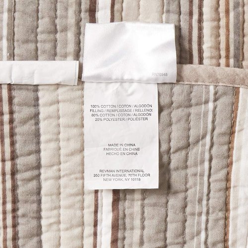 Stone Cottage - Fresno Collection - Quilt Set - 100% Cotton, Reversible Bedding with Matching Sham(s), Queen, Neutral