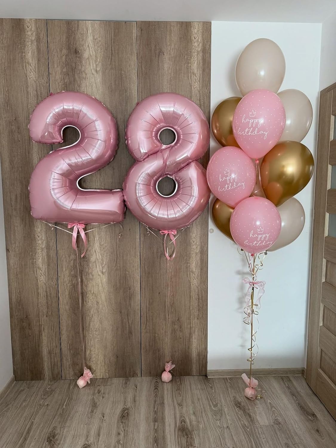 Skiennix 40-Inch Pastel Pink Balloon Number - 18th Birthday Party Decoration for Men & Women