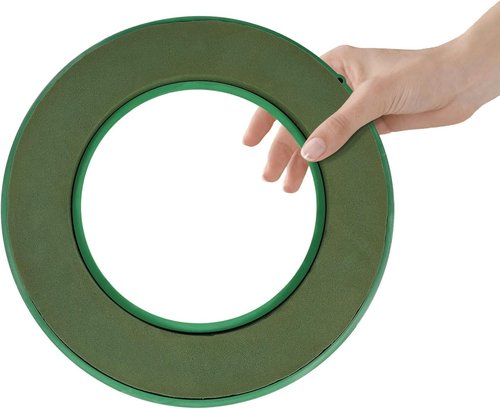 Floral Foam Ring - 11.2 Inch Wet Flower Foam Base with 4 Suction Cups | Ideal for Wedding Decor & Centerpieces