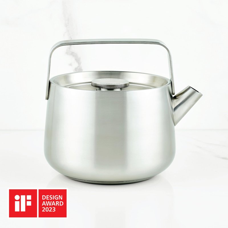 KitchenAid Teakettles Stainless Steel Whistling Teakettle, 1.9 Quart - Brushed Stainless Steel