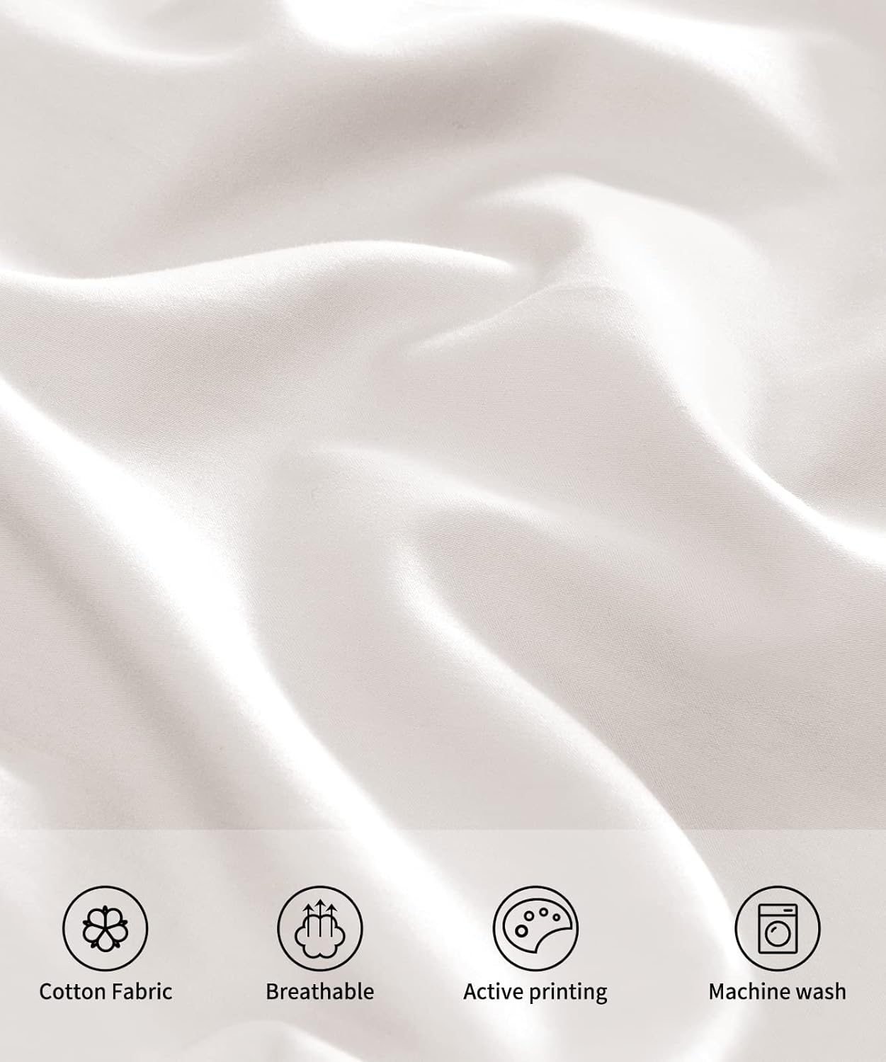 Warmstar Cotton Pillow Cases - Soft 600 Thread Count Standard Size Set of 2 | Breathable White 20x26 Inches
