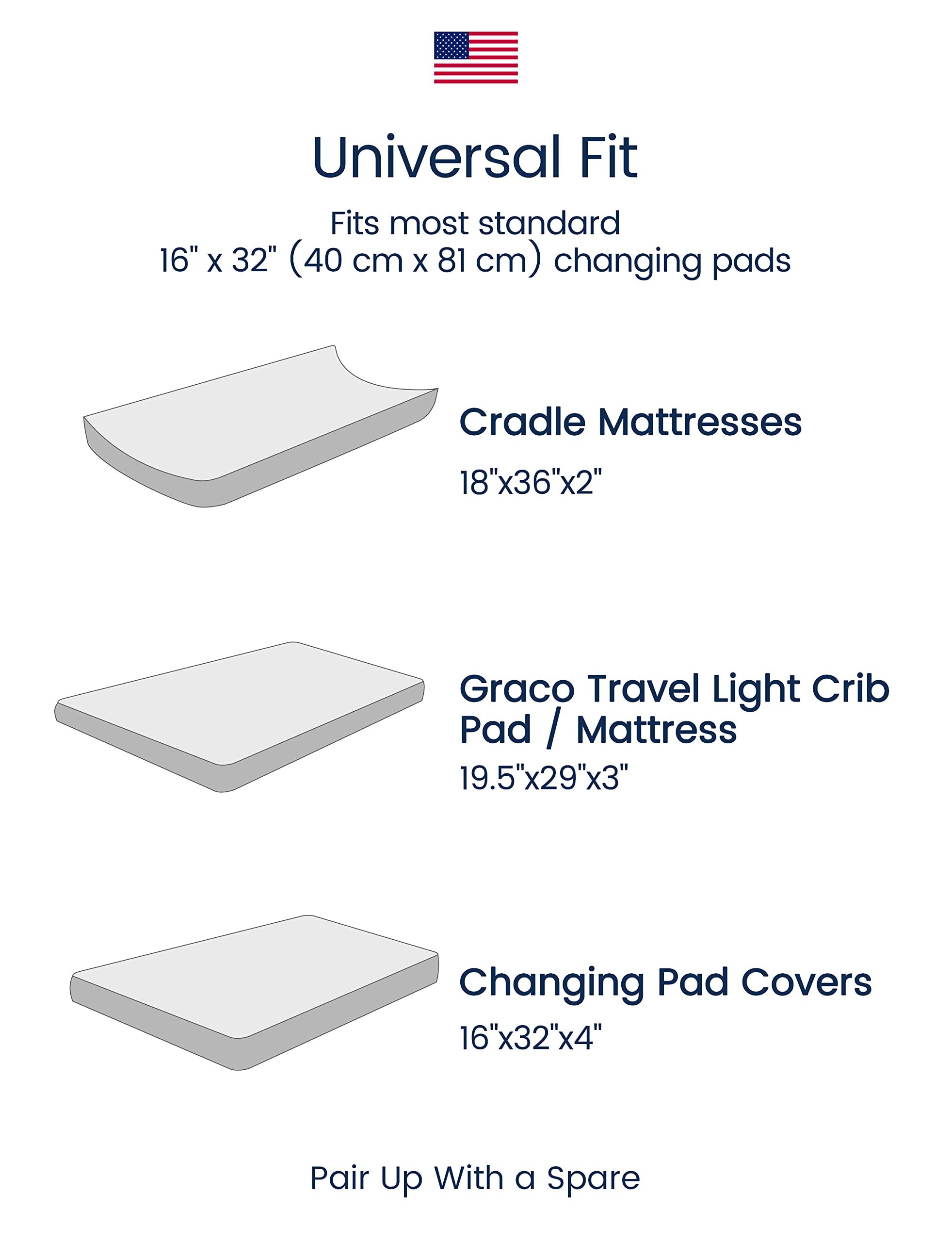 TotAha Premium Stretchy Changing Pad Covers (2-Pack) Hypoallergenic, Silky Comfort, Buttery Soft, Calming Effect, All-Season Jersey-Knit 5'' Deep Pocket(Meredith Allover Floral & Pale Pink Flowers)