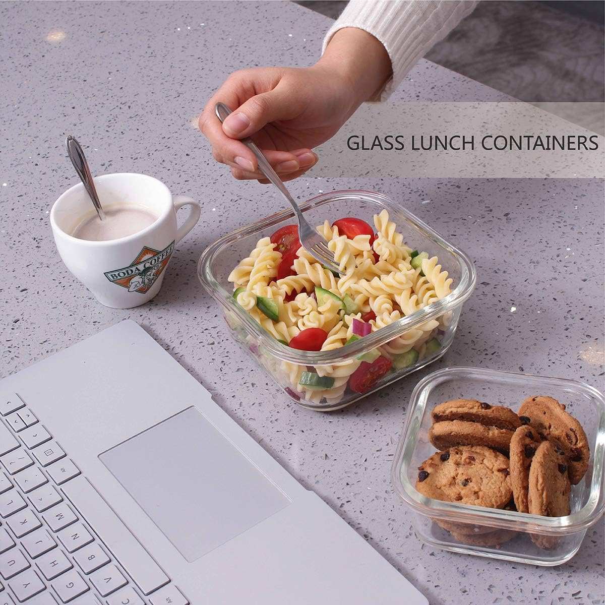 S Salient 18-Piece Glass Food Storage Containers - BPA-Free & Leak-Proof Meal Prep Set | Includes 9 Lids & 9 Containers