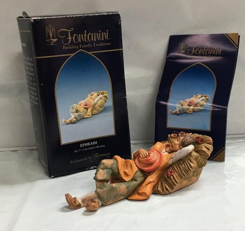 Fontanini by Roman Inc. Nativity Figure - Ephraim The Shepherd, 5" Hand Sculpted & Painted
