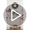 U'Artlines Green Artificial Christmas Swag Door Decoration 27.5"