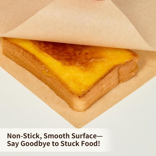 200 Pcs Parchment Paper Sheets - Non-Stick Baking & Grilling | 9x13 In, 450°F Heat Resistant, Natural Wood Pulp