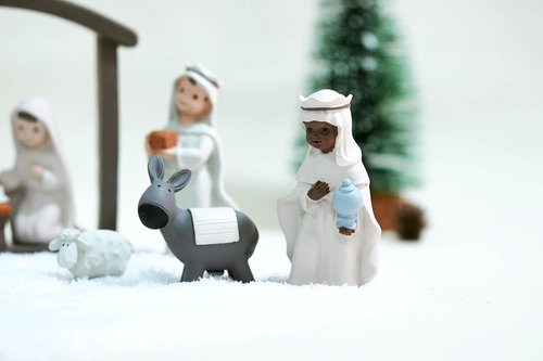 Little People Nativity Set - 12-Piece Mini Christmas Scene | Indoor Holiday Manger Figures