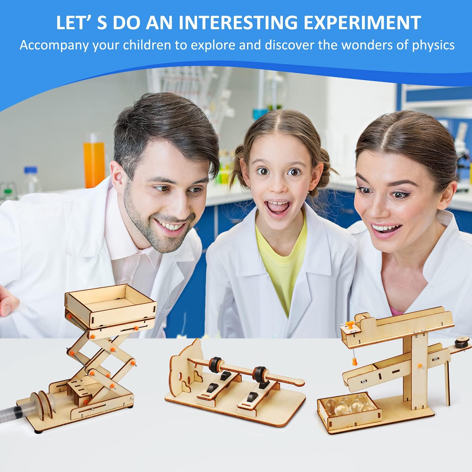 Poraxy 6 in 1 STEM Kits for Kids | Educational Science Building Projects & 3D Wooden Puzzles | Ages 8-13