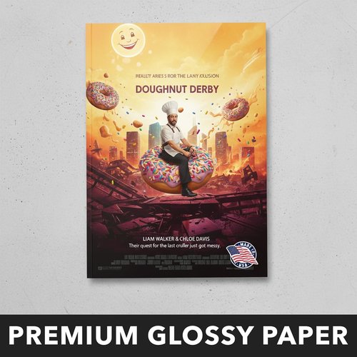 Custom Movie & Music Posters - Glossy Finish | Multiple Sizes Available (12x18 to 1,000 Prints)