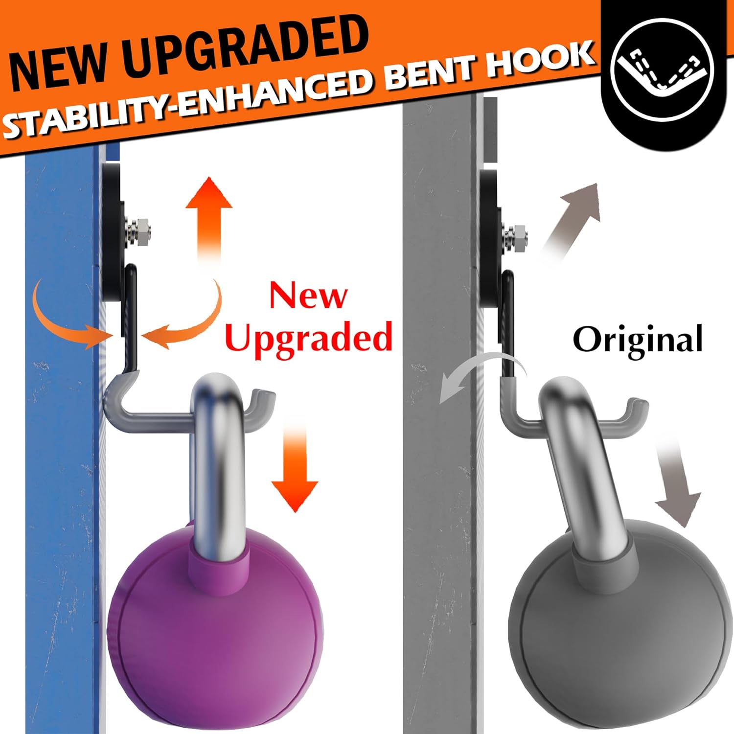 ULIBERMAGNET Heavy Duty Magnetic Hooks - 4 Pack Strong Large Magnet Hooks for Garage & Workshop (Gray)