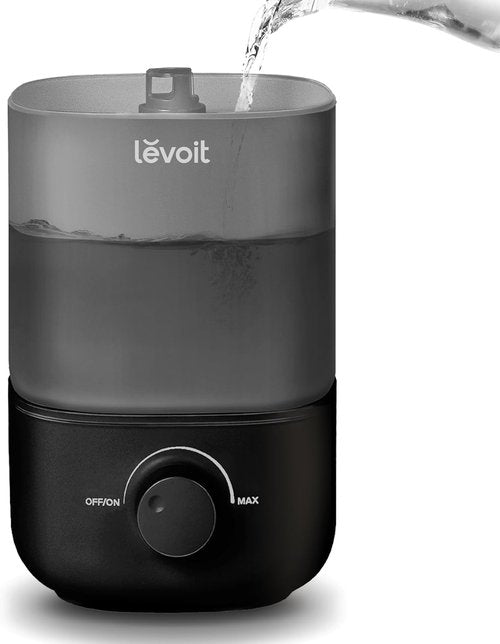 LEVOIT Classic 160 Ultrasonic Cool Mist Humidifier - Easy Fill & Clean, Quiet Operation, 2.5L, Black