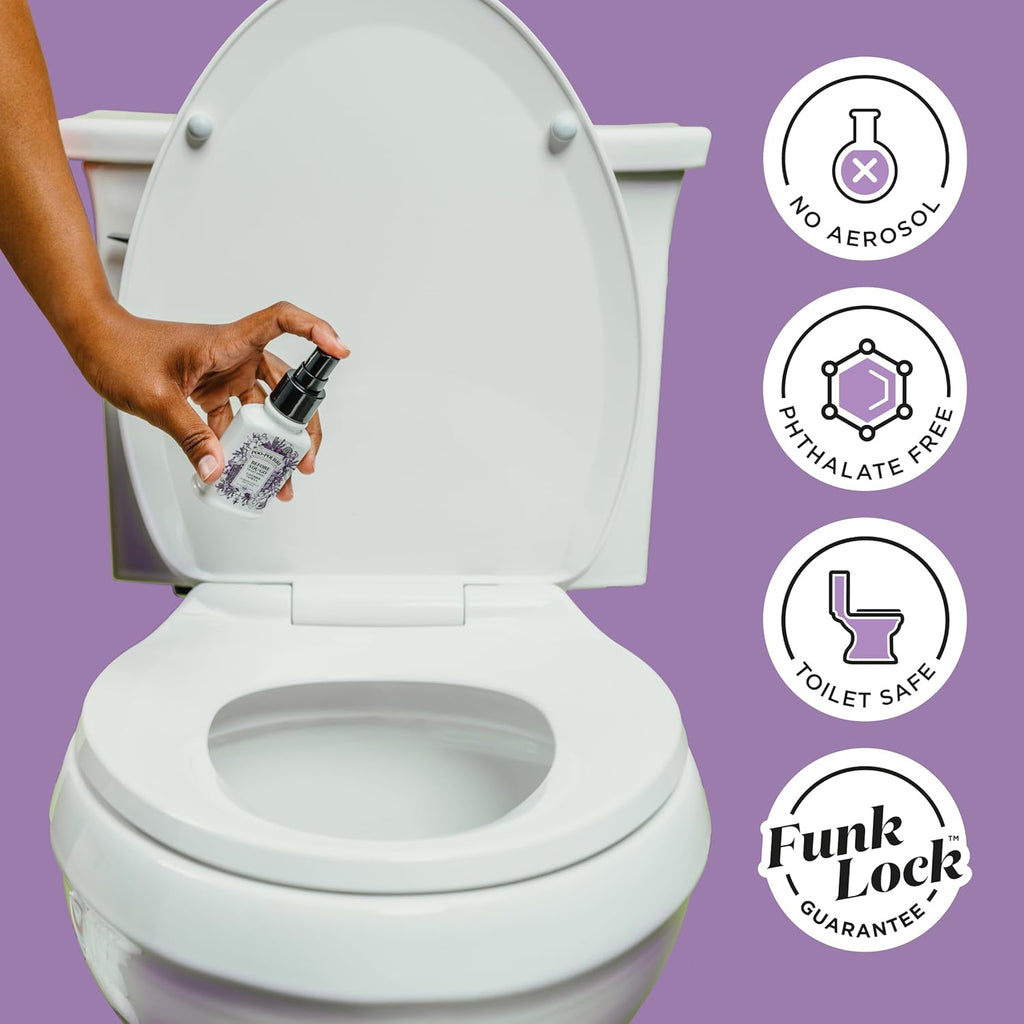 Poo-Pourri Toilet Spray - Lavender Vanilla Odor Eliminator | 2 Fl Oz, Up to 100 Uses, TSA Approved