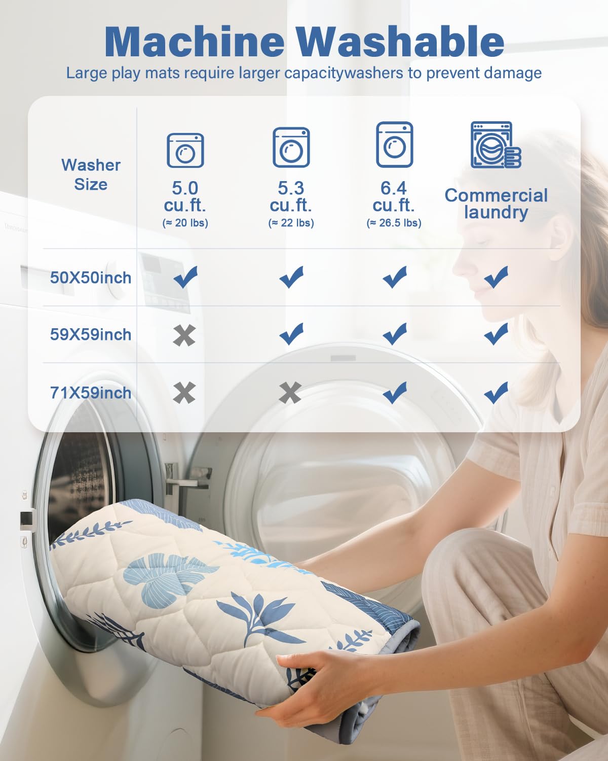 Thickened Baby Play Mat by [Brand Name] - Non-Slip, Foldable 50x50 Playpen Mat for Crawling & Travel