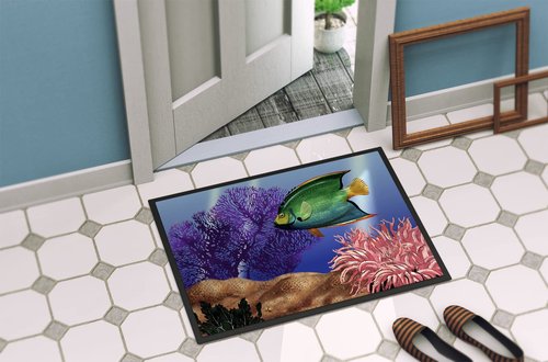 Caroline's Treasures PTW2029JMAT Undersea Fantasy 2 Doormat 24x36 Front Door Mat Indoor Outdoor Rugs for Entryway, Non Slip Washable Low Pile, 24H X 36W