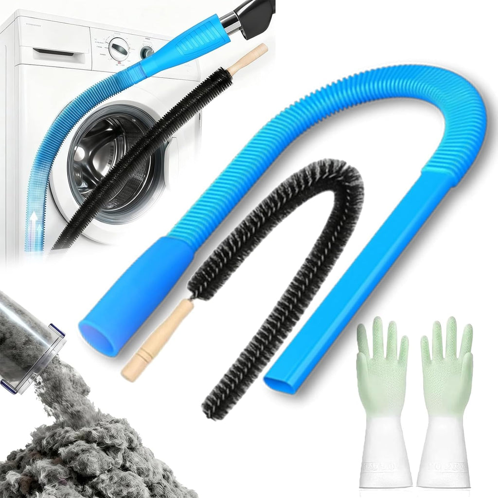 Skiennix Universal Dryer Vacuum Hose Attachment - Deep Cleaning Kit for Clogged Ducts & Lint Removal