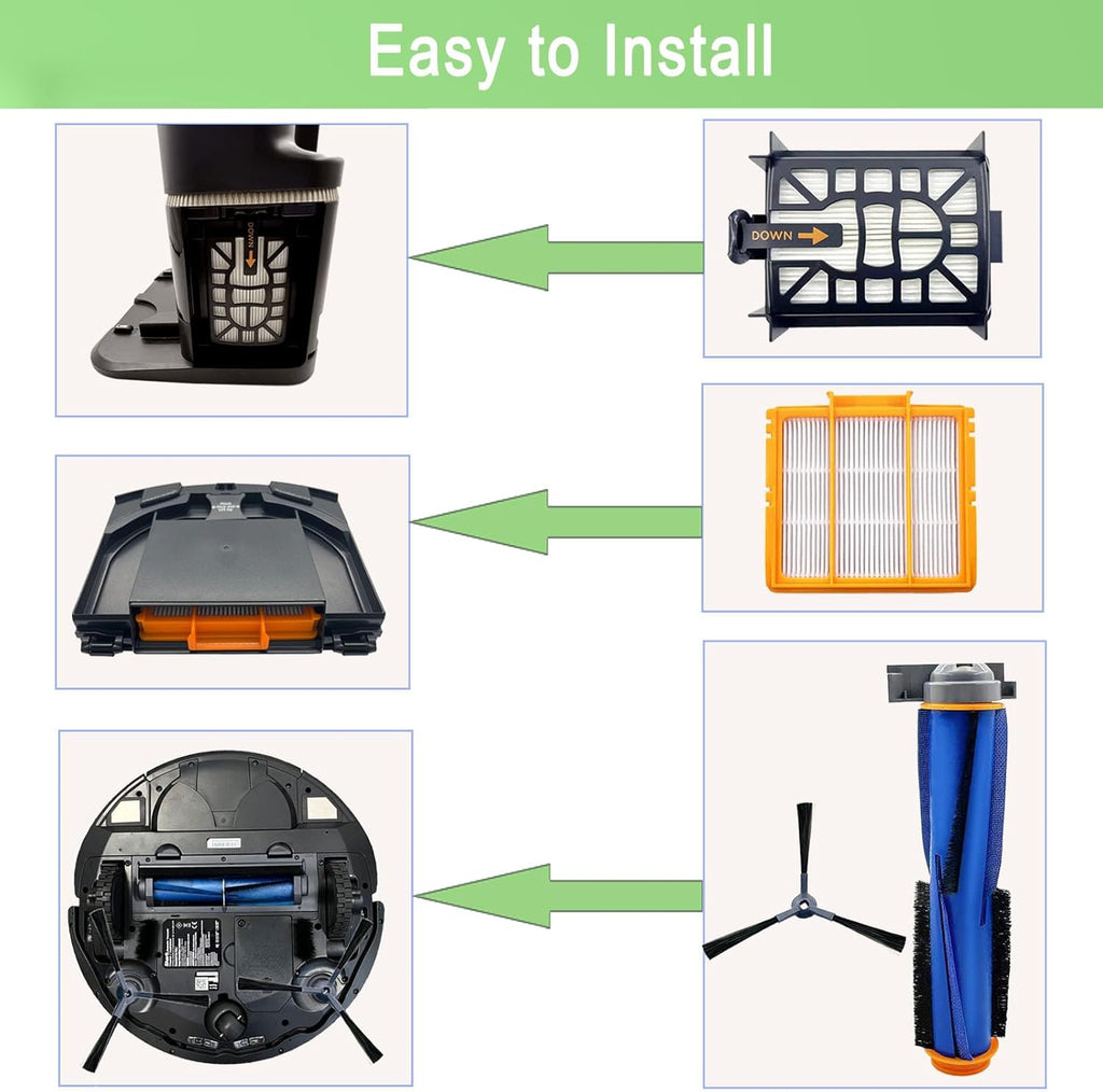 Shark AI Robot Vacuum Replacement Parts - Main Brush, Filter & Accessories | Fits AV2501S, AV2511AE, AV2610WA