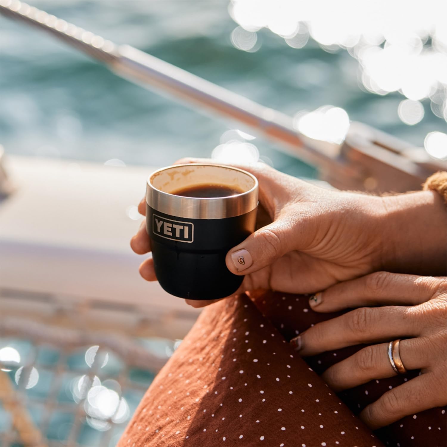 YETI Rambler 4 oz Stackable Espresso Cups - Stainless Steel, Vacuum Insulated, Set of 2