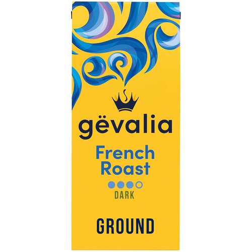 Gevalia French Roast Ground Coffee - Rich Dark Roast Flavor | 12 oz Bag