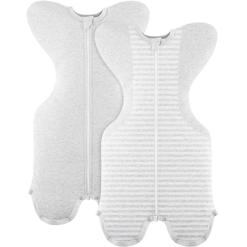 Susurration 2-Pack Organic Baby Swaddle Sleep Sacks - Swaddles for Newborns, Infant 0-3-6 Months, Baby Girls, Boys, Soft & Snug Newborn Sleep Sack, Nursery Swaddling Blankets