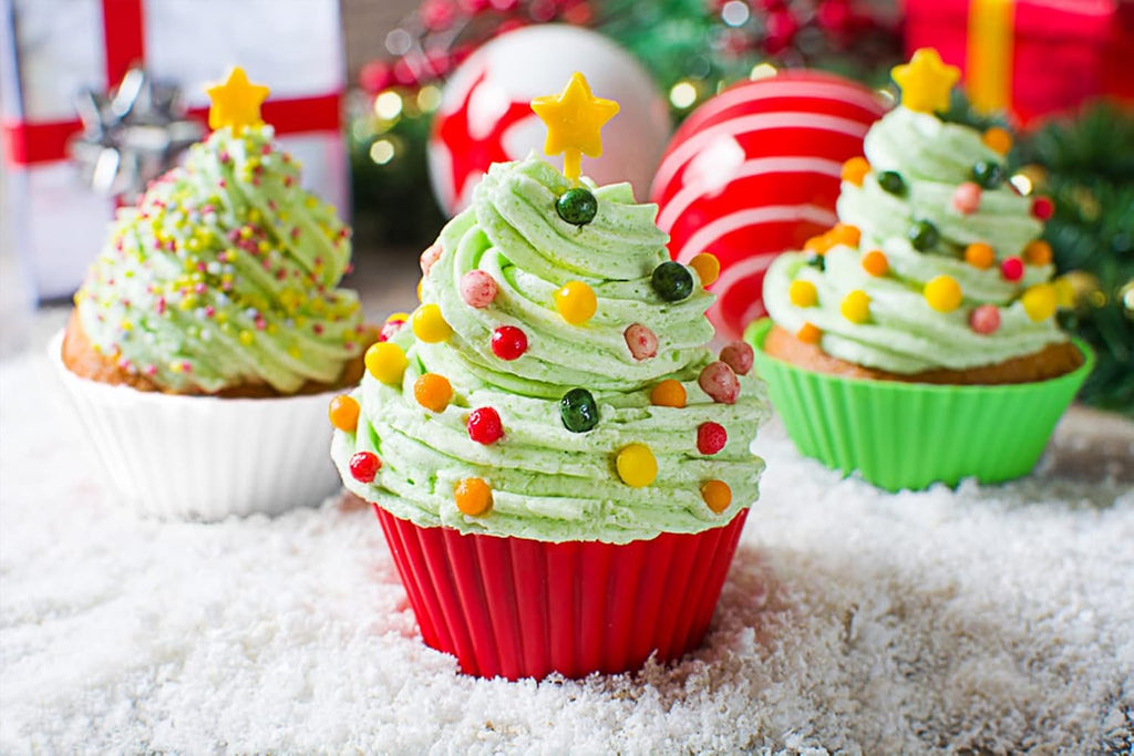 MyFurtive Silicone Cupcake Baking Cups - 24 Reusable Muffin Liners, BPA-Free, Dishwasher Safe, Multi-Color