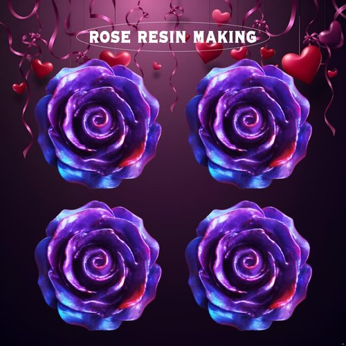 8 PCS Blooming Rose Flower Silicone Molds - Chocolate & Candy Mold, Wedding Cake Decorating Tools, Fondant Sugarcraft Cake Molds